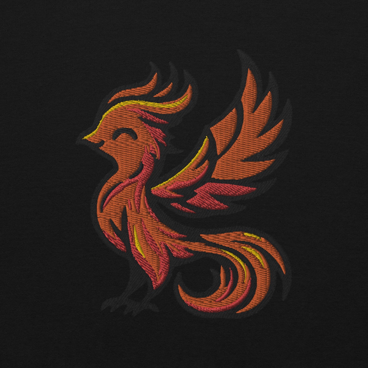 Embroidered Phoenix Hoodie